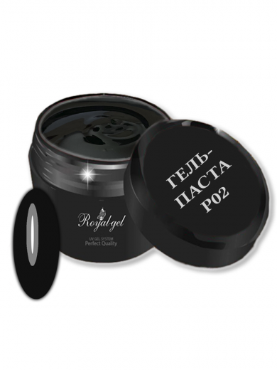 Р02 "GEL PASTA" гель паста без липкого слоя черная