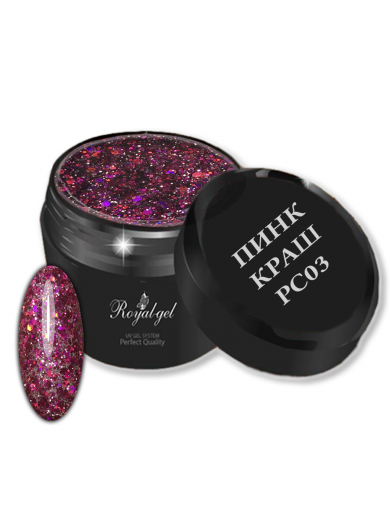 PC03  "PINK CRUSH" гель с конфетти