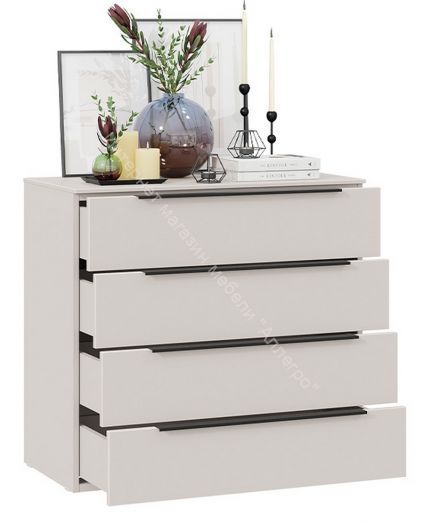 Комод «Порто» - ТД-393.04.01 Кашемир сатин, Кашемир матовый