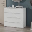 Комод «Порто» - ТД-393.04.01 Белый Жемчуг, Белый софт