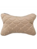 Подушка-подголовник 26х17 см, на сиденье, косточка, Nova Bright, 48106, бежевая