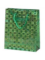 Пакет подарочный бумага, 18х7.5х21.5 см, в ассортименте, голографический, Y6-2466