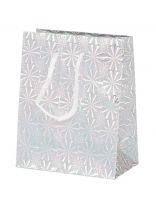 Пакет подарочный бумага, 12х6.5х14.5 см, в ассортименте, голографический, Y6-2465