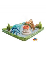 Игровой центр-бассейн Intex, 201х201х36 см, Приключения Юрского периода, 56132NP, 410 л, до 81 кг