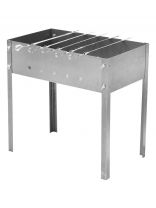 Мангал 500х300х140 мм, 1.2 мм, 5 шампуров, 2К-S002/SM-138