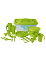 Набор для пикника на 4 персоны, 31 предмет, оливковый, Martika, Чезаре, С68ОЛВ