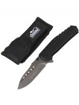 Нож туристический, нержавеющая сталь, 100 мм, с прорезиненной рукоятью, чехол, Следопыт, PF-PK-11