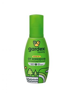 Репеллент от комаров, спрей, Gardex, Family, 100 мл