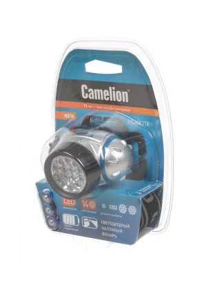 Фонарь налобный, Camelion, 5312-14F4, пластик, 7536
