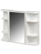 Набор для ванной с полками, 73.27х55х14.6 см, прямоугольный, снежно-белый, Berossi, Hilton, НВ 33301000