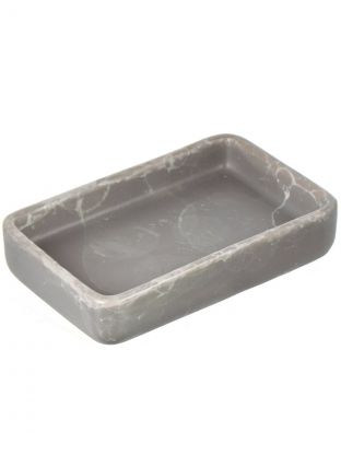 Мыльница настольная, Камень серый, керамика, CE2548AA-SD