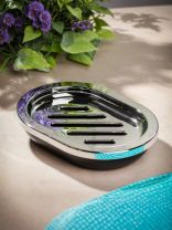 Мыльница настольная, пластик, черная, Y4-6504