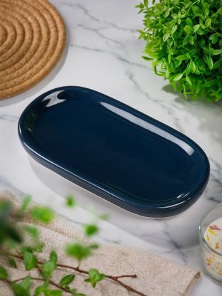 Мыльница настольная, Лазурь, керамика, 20.5x11x2.6 см, BCE0698EA-TR