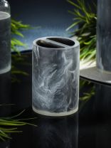 Стакан для зубных щеток, 7х10.3 см, полистоун, мрамор, RE1320AA-TBH