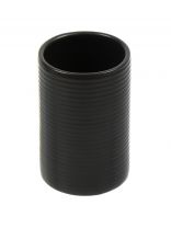 Стакан для зубных щеток, 6.8х10.5 см, керамика, черный, Бамбук, CE1980AA-TB