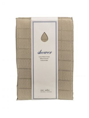 Штора для ванн 180х180 см, полиэстер, Бежевый, A310068