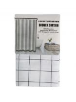 Штора для ванн 180х180 см, полиэстер, Пиксель, A310069