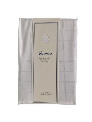 Штора для ванн 180х180 см, полиэстер, Белый, A310067