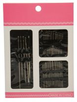 Набор игл 55 предметов, на карте, разные размеры, металл, A180044