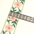 фото Тесьма капроновая Вышивка на органзе  50 мм дизайн 2