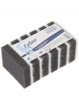 Губка для антипригарных поверхностей, 6 шт, поролон, 2 слоя, Bossclean