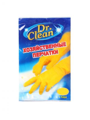 Перчатки хозяйственные резина, размер M, Dr.Clean