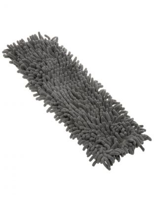 Сменный блок для швабры микрофибра, 44х12 см, вермишель, прямоугольный, графит, Bossclean, 15-4509-71