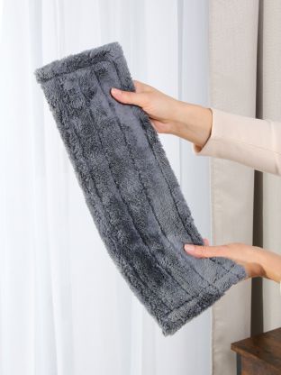 Сменный блок для швабры микрофибра, 42х12 см, плоский, прямоугольный, серый, Марья Искусница, 23-A05M