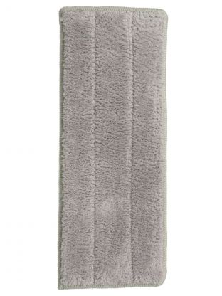 Сменный блок для швабры микрофибра, 33х12 см, плоский, прямоугольный, серый, Марья Искусница, YYS-06