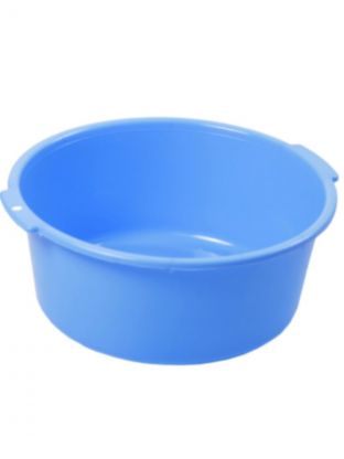 Таз пластик, 10 л, круглый, с ручкой, повышенной прочности, в ассортименте, Радиан