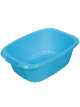 Таз пластик, 17 л, прямоугольный, с ручкой, в ассортименте, Милих, 08017