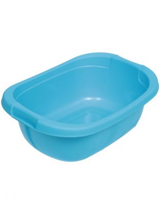 Таз пластик, 15 л, прямоугольный, с ручкой, голубая лагуна, Berossi, АС 18347000