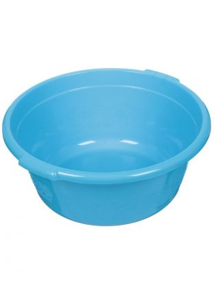 Таз пластик, 20 л, круглый, с ручкой, в ассортименте, Милих, 08020