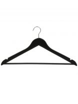 Вешалка-плечики для одежды, 44.5 см, дерево, с перекладиной, черное дерево, Марья Искусница, LH002BL