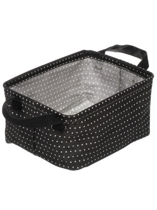 Корзина для хранения, 25х18х13 см, прямоугольная, полиэстер, в ассортименте, Y6-10803