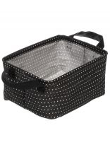 Корзина для хранения, 25х18х13 см, прямоугольная, полиэстер, в ассортименте, Y6-10803