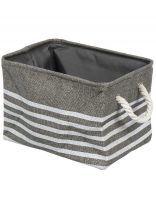 Корзина для хранения, 32х22х22 см, прямоугольная, серая, Y4-7234