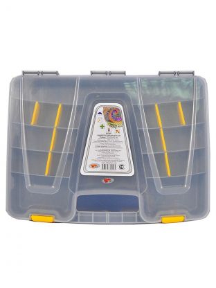 Ящик-органайзер для инструмента, со сменными вставками, 37х28х6 см, в ассортименте, Profbox, С-46