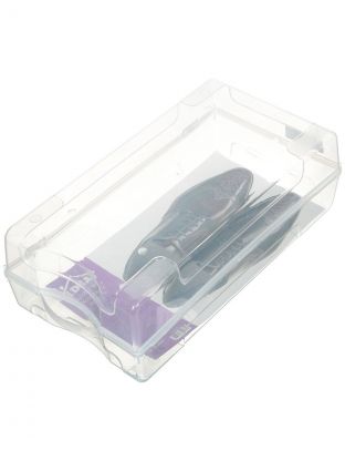 Коробка для хранения обуви, 38х20.5х13 см, с крышкой, прозрачная, Idea, М 2869