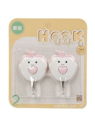 Крючок 2 крючка, металл, пластик, A200109