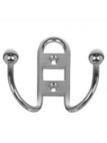 Крючок-вешалка 2-рожковый, Стандарт, 208 B CP, 10 207, хром