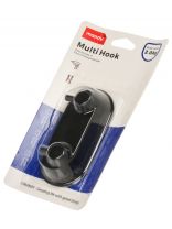 Крючок 2 крючка, держатель, матовое покрытие, Y4-9919, черный