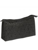 Косметичка 27х8х17 см, большая, Серые ромбы, A080058, прямоугольная, застежка молния