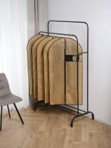 Набор чехлов для одежды 60х137 см, полиэстер, без кармана, 5 шт, коричневый, A290095