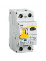 Автоматический выключатель на DIN-рейку, IEK, АВДТ 32 C10, 2 полюса, 10 А, 6 кА, 400 В, 30 мА, MAD22-5-010-C-30