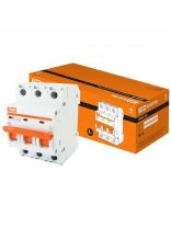 Автоматический выключатель TDM Electric, ВА47-29, 3 полюса, 16 А, 4.5 кА, С, SQ0206-0109