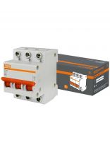 Автоматический выключатель TDM Electric, ВА47-63, 3 полюса, 40 А, 4.5 кА, С, SQ0218-0023