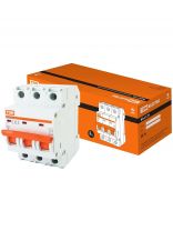 Автоматический выключатель TDM Electric, ВА47-29, 3 полюса, 63 А, 4.5 кА, С, SQ0206-0115