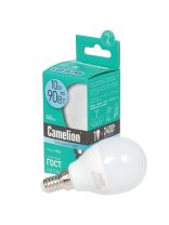 Лампа светодиодная E14, 10 Вт, 90 Вт, 220 В, шар, 4500 К, нейтральный белый свет, Camelion, 13567