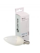 Лампа светодиодная E14, 9 Вт, 70 Вт, 220 В, свеча, 6500 К, холодный белый свет, Lofter